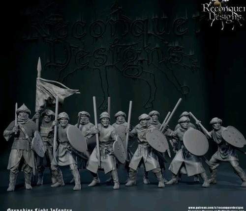 54mm medieval 14th grenadine - medieval,