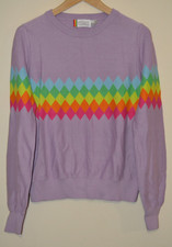 Womens Purple Rainbow Diamond