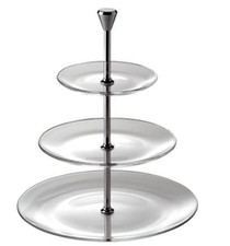 Glass Cake Stand 3 Tier by Vidivi of Venice (**)