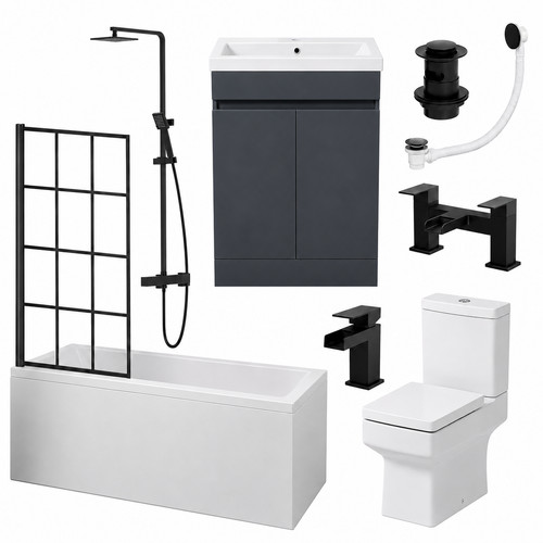 Complete square bathroom - complete,