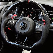 Real Red Carbon Wheel VW Golf
