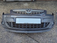 10-14 VAUXHALL CORSA D FACELIFT FRONT BUMPER FOGS GRILLS PHANTOM GREY 190 GWH