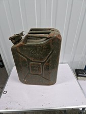 20 Litre Metal Fuel Jerry Can (Green) - Diesel / Petrol / Oil / Water / Gas