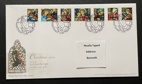 2009 christmas fdc with - christmas,