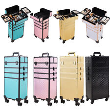 4 in 1 Make up Trolley Beauty Case Technician Hairdressing Cosmetic Storage Box