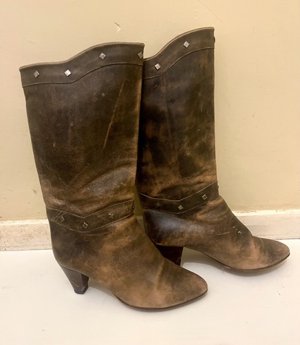 Women vintage brown leather - women's,