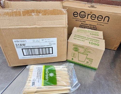 Job lot wooden egreen 326w - wooden,