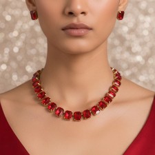 GEMDARA-Single Line Red Rubby