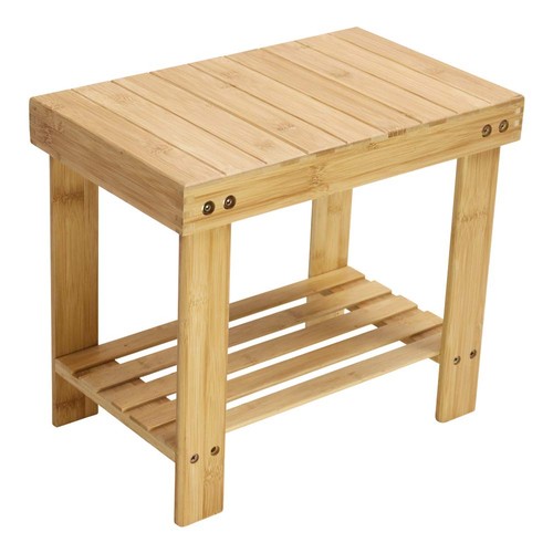 Kktoner bamboo step stool - step, with
