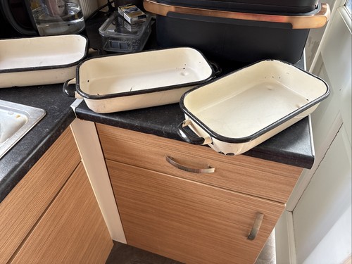 Rustic enamel roasting - enamel, pan