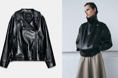 Zara collection black faux - zw,