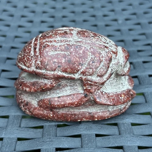 Vintage egyptian carved red - carved,