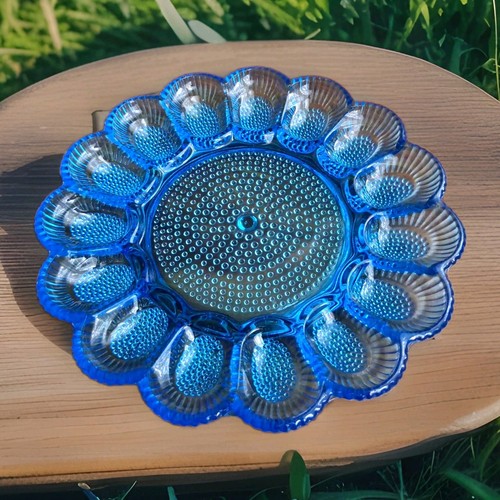Indiana glass hobnail deviled - indiana,