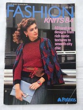 VINTAGE FASHION KNITS 84  KNITTING PATTERN BOOK    40 DESIGNS