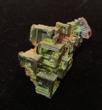 Bismuth Rainbow Aura Titanium Specimen Crystal Stone Cluster Reiki Gift Home dec