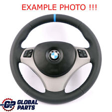 BMW E81 E87 E90 E91 NEW Leather M-Sport Look Steering Wheel Tricolored Threads