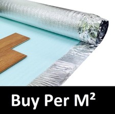 3mm Laminate Underlay - Silver Foil Insulation & Acoustic Sound Wood Flooring