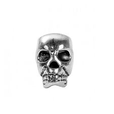 Tibetan Silver Skull Shape Spacer Beads 12mm x 8mm Hole 3.5mm 10pcs SPB26