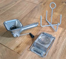 Vintage Creation Moulin Legumes Parsmint Mill / NUTBROWN Egg Slicer / Spud Stand