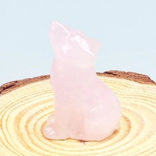 Crystal Howling Wolf Figurines