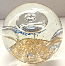 Heavy Glass Art Paperweight