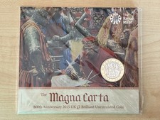 2015 The Royal Mint Magna Carta Brilliant Uncirculated UK Two Pounds £2 coin
