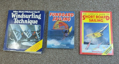 Windsurfing books old school - books,