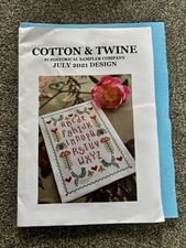 Cotton twine counted cross - &,