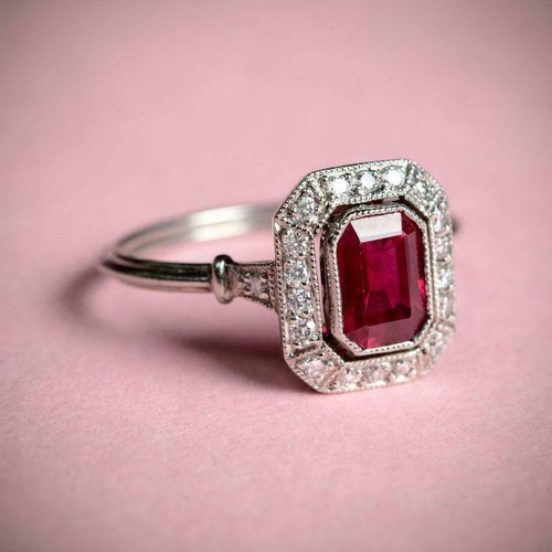 Art deco antique red - antique,