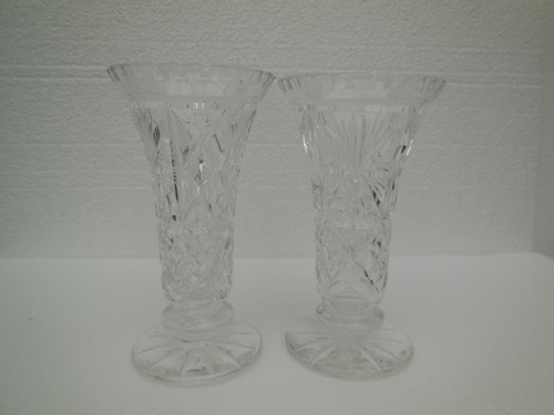 Pair vintage diamond cut - pair, of