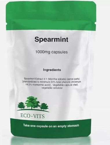 Spearmint leaf 1000mg capsules - spearmint,