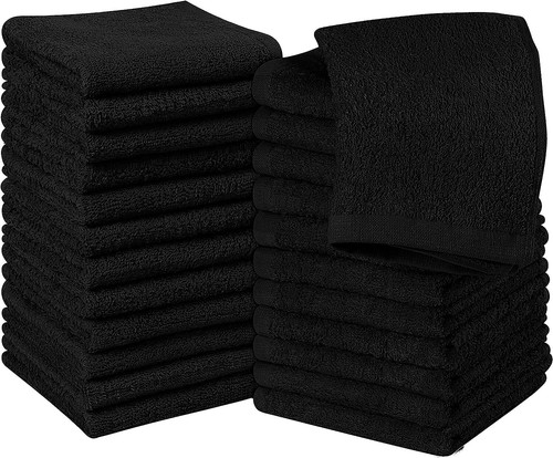 Packs black face cloths - packs,