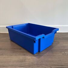 Gratnells Deep Education Storage Tray 312 x 427 x 150mm Royal Blue F2 PLUS LID