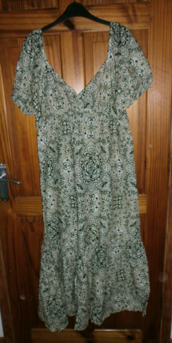 New green print - new, cotton