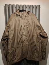Khaki Brown Men's Carp Wychwood Waterproof Fishing Jacket Size XXL