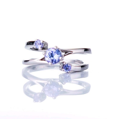 Sterling silver tanzanite ring - sterling,