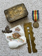 Ww1 Christmas Tin Medal Cap