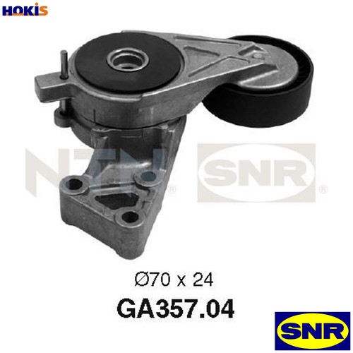 Tensioner pulley vribbed - vribbed, belt