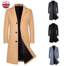 Men's Trench Coat Wool Blend
