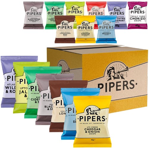 Pipers crisps tasting - pipers,