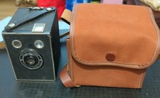 Kodak Six-20 Brownie Box Film Camera And Case