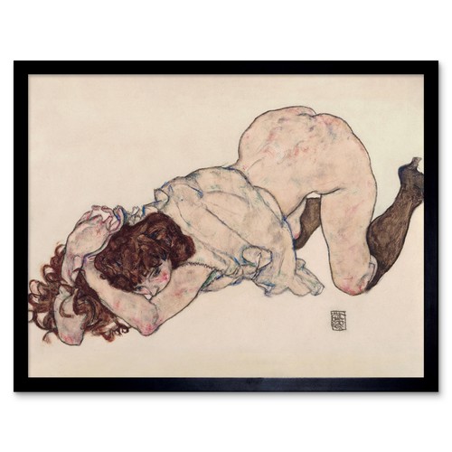 Egon schiele kneeling girl - kneeling,