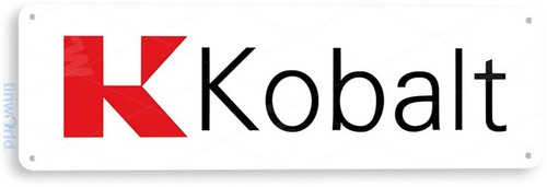 Tin sign kobalt metal - kobalt,
