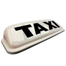 LETTERCRAFT 24" LED Magnetic Hackney Cab Taxi Meter Roof Sign - White - SUPER