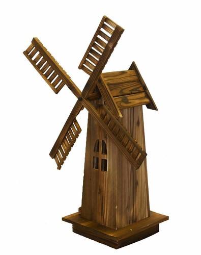 Decorative wooden windmill - decorative,
