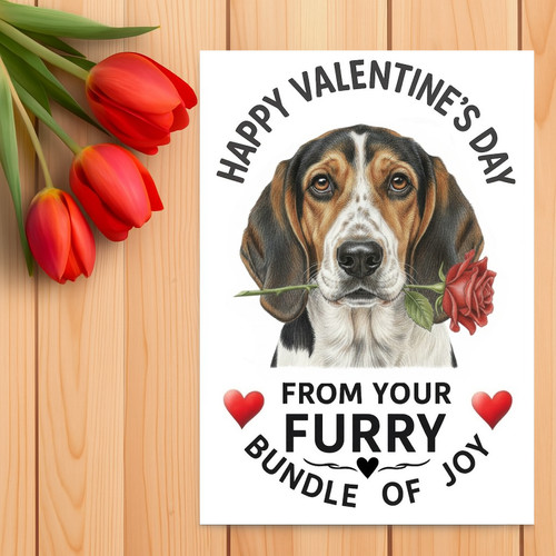 English foxhound valentine - english,