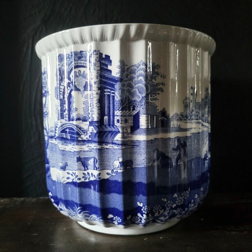 Large vtg spode blue italian - vtg,