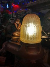 Antique art deco desk - deco, lamp