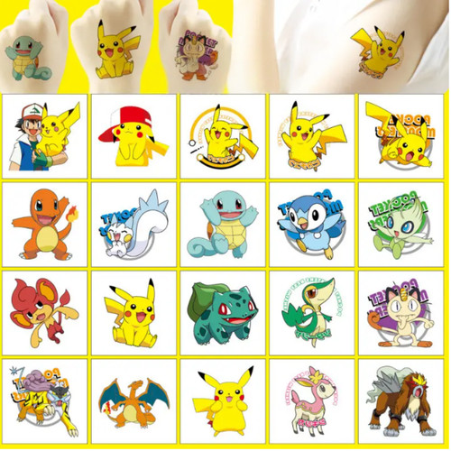 40pcs pokemon pikachu - 40pcs, tattoo