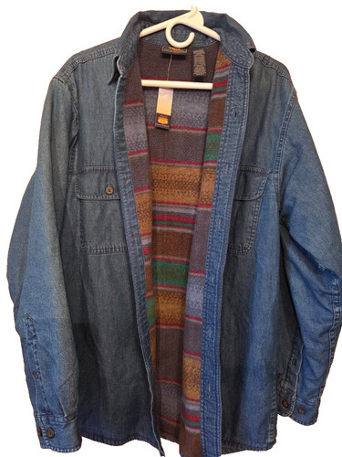 Men vintage blue denim - denim, jacket